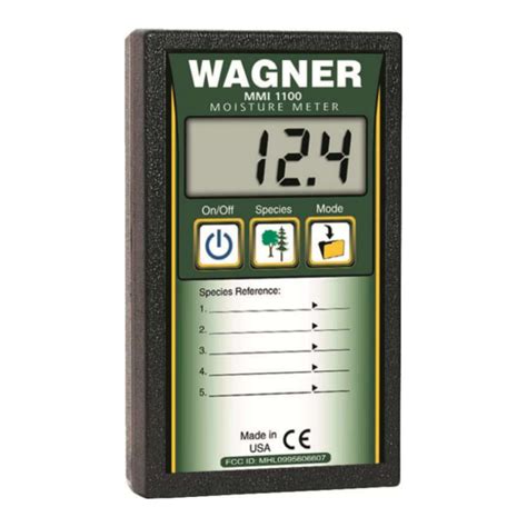 wagner digital moisture meter mmi 1100|Moisture Meter Instruction Manual .